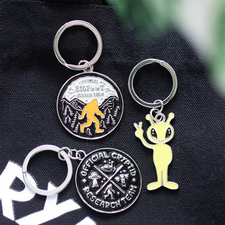 Glow in the Dark Alien Keyring