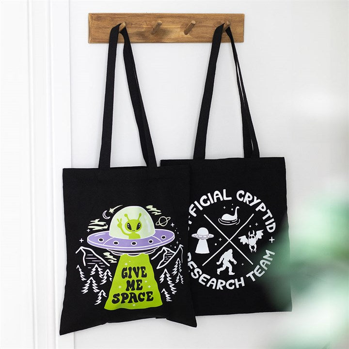 Give Me Space Alien UFO Tote Bag
