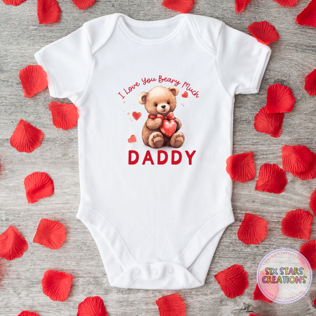 I Love You Beary Much Daddy Baby Vest