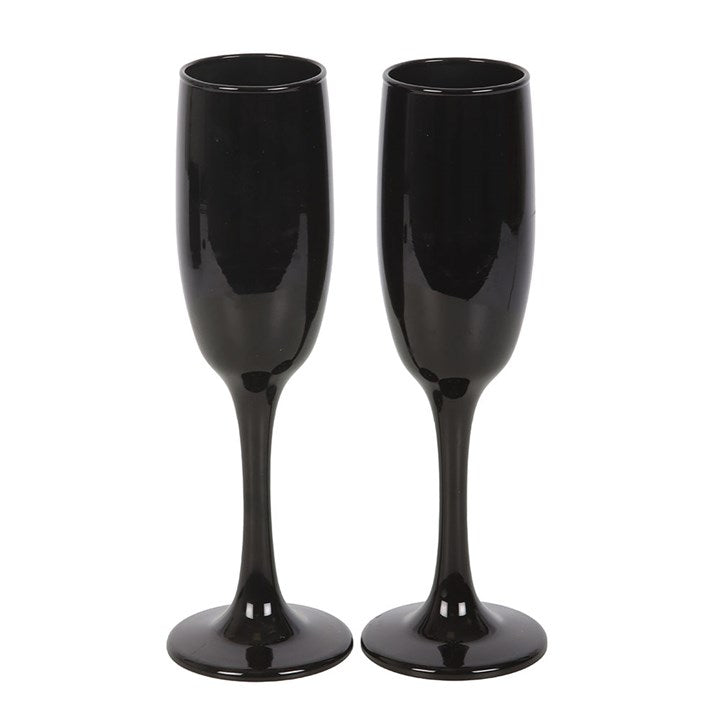 Dead Thirsty Champagne Flutes Set of 2