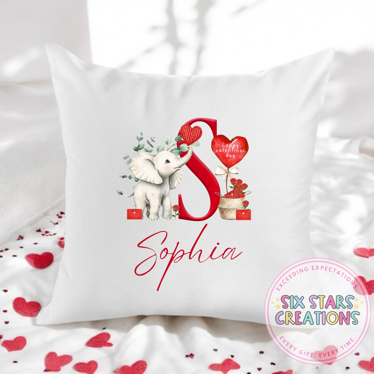 Personalised A-Z Valentine’s Cushion