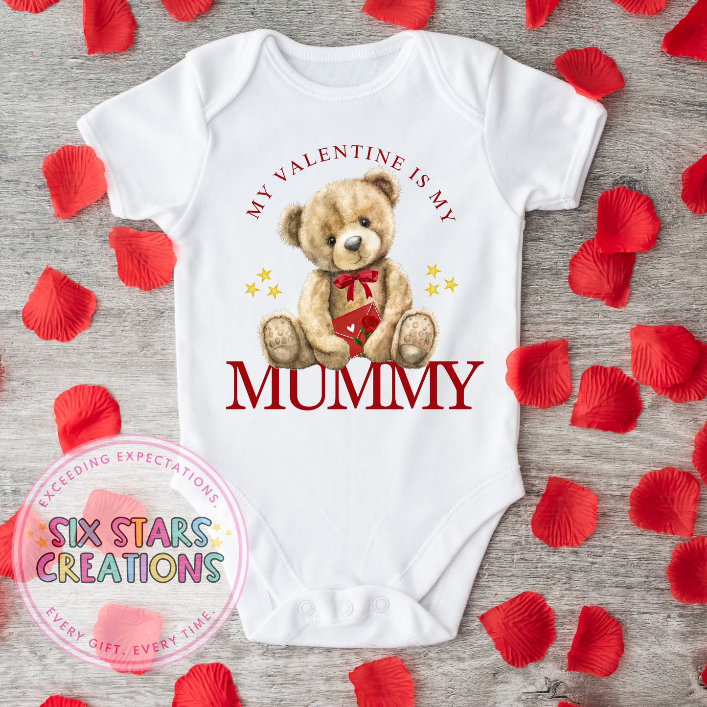 My Valentine Is My Mummy Baby Vest