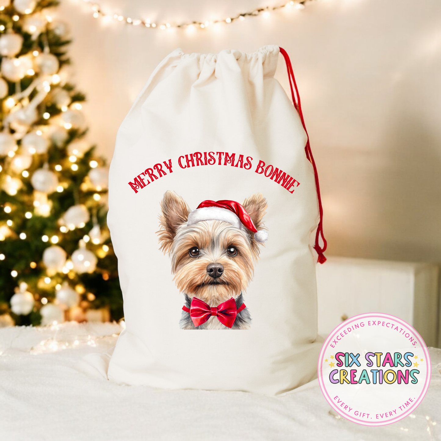 F-Z Dog Breed Personalised Christmas Sack