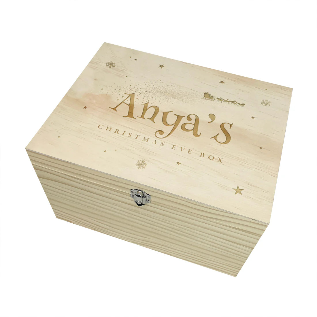 Personalised Santa Sleigh Christmas Eve Box - 4 Sizes