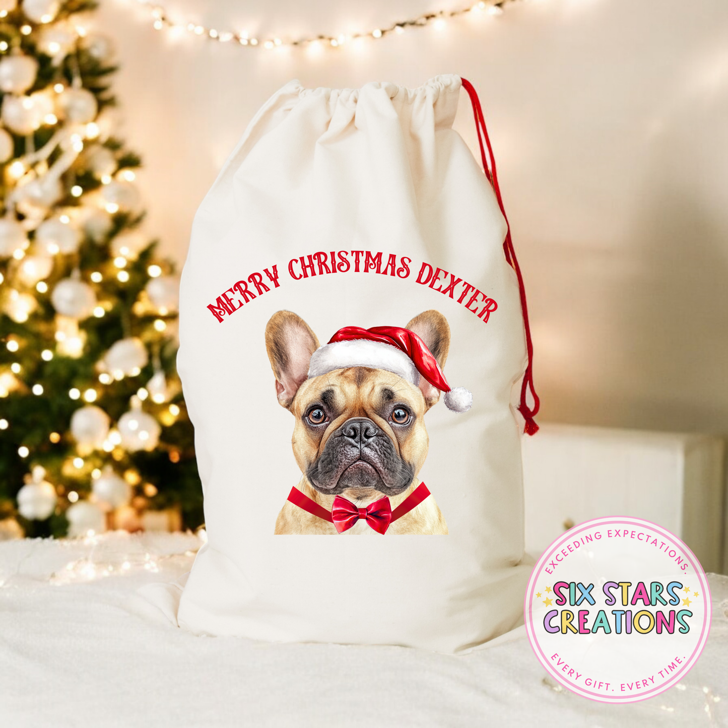 F-Z Dog Breed Personalised Christmas Sack