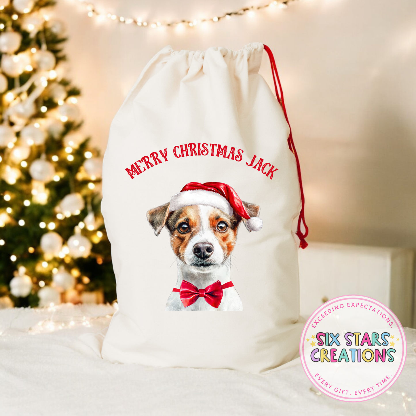 F-Z Dog Breed Personalised Christmas Sack