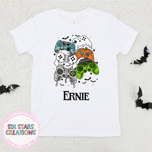 Halloween Gamer - Personalised T-Shirt