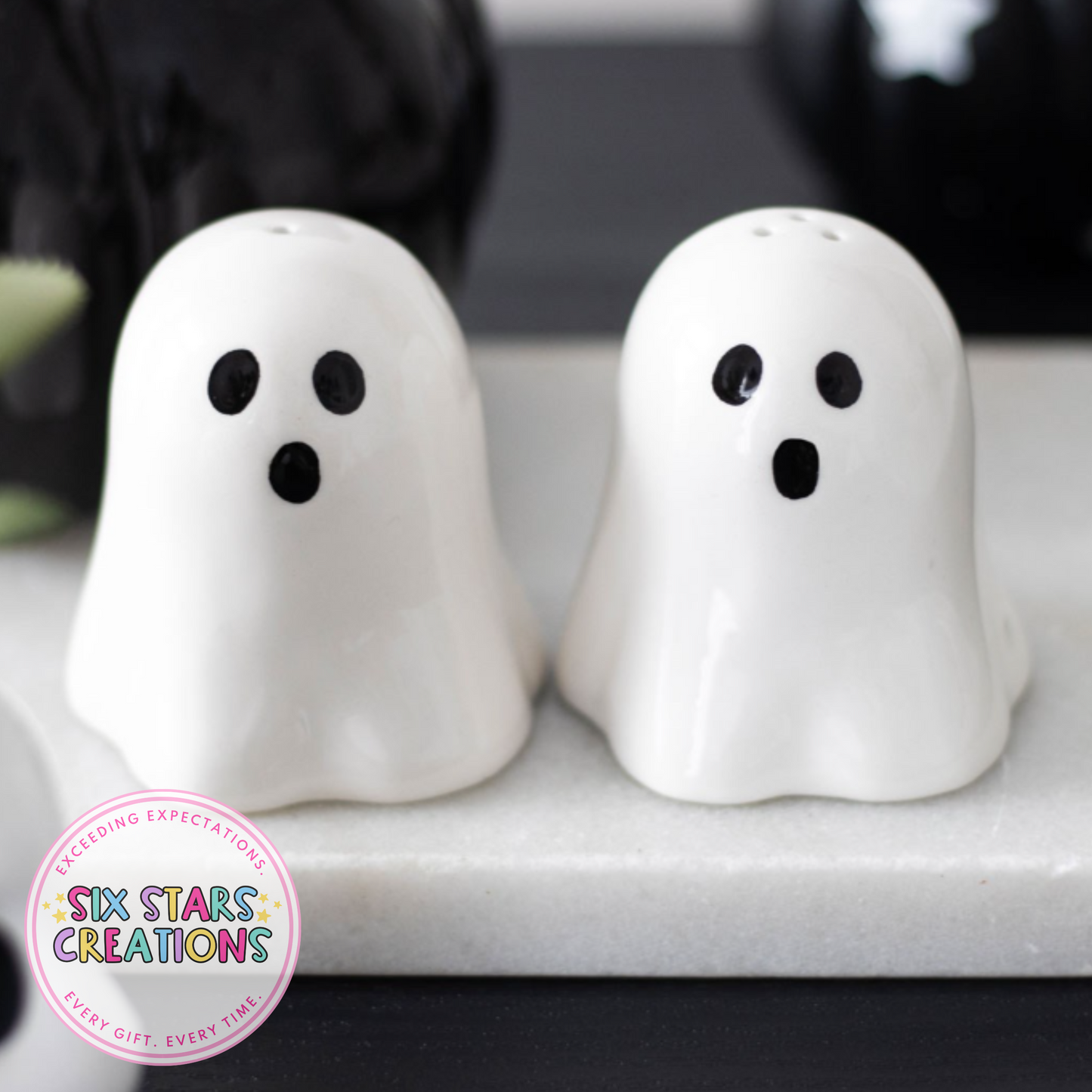 Ghost Salt and Pepper Shakers