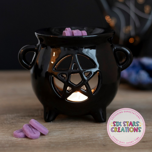 Pentagram Cauldron Oil Burner