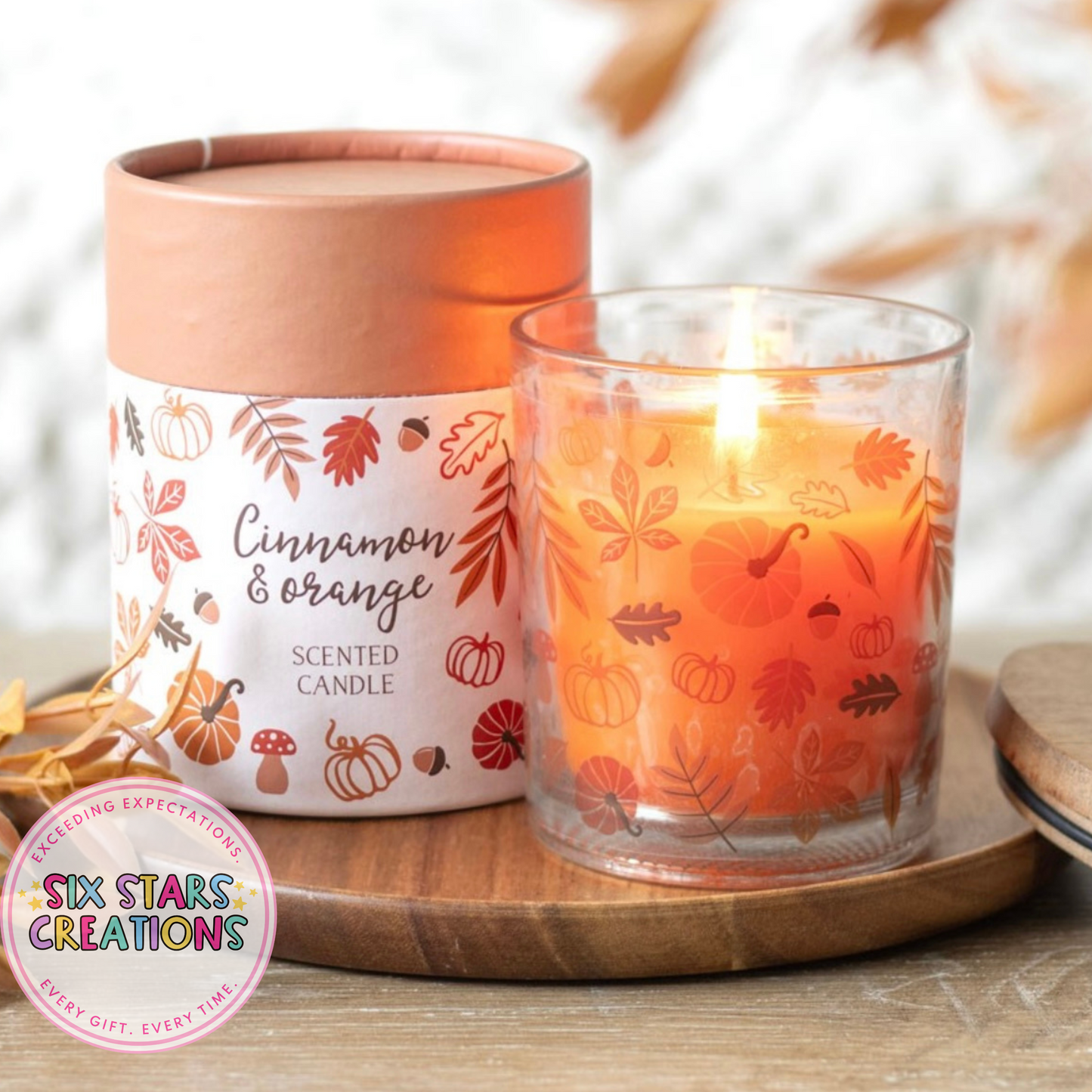 Cinnamon & Orange Scented Candle