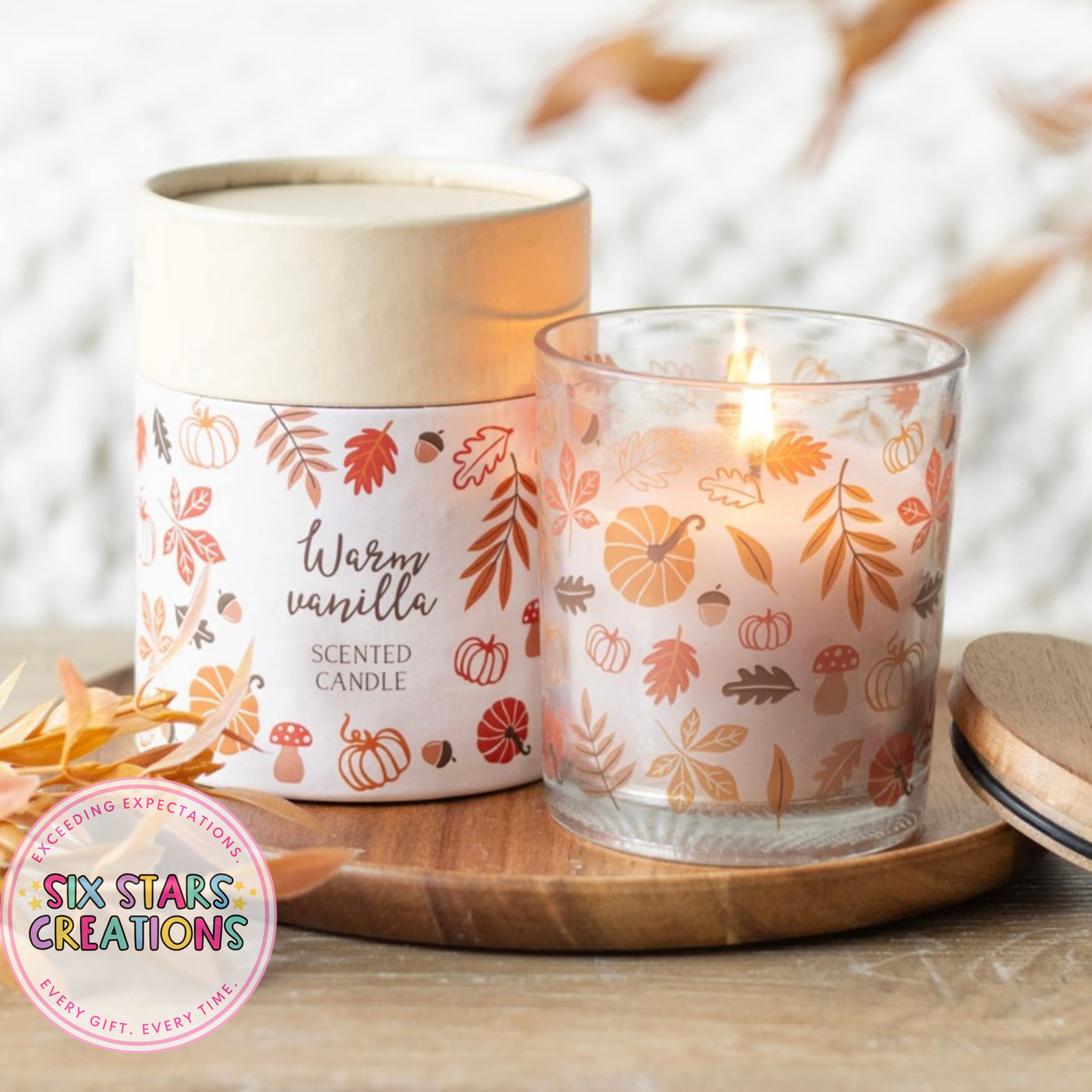 Warm Vanilla Scented Candle