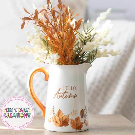 Hello Autumn Ceramic Flower Jug