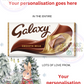 Red Winter Bunny Personalised “In The Entire Galaxy” Chocolate Gift