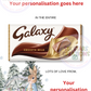 Blue Winter Bunny Personalised “In The Entire Galaxy” Chocolate Gift