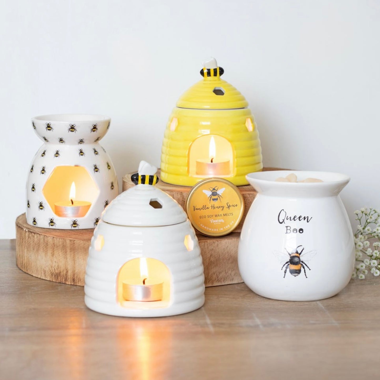 Yellow Beehive Oil Burner