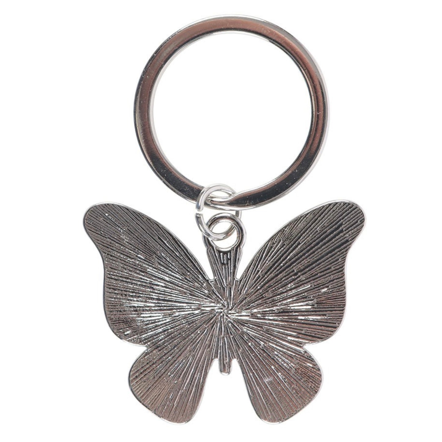 Silver Butterfly Keyring