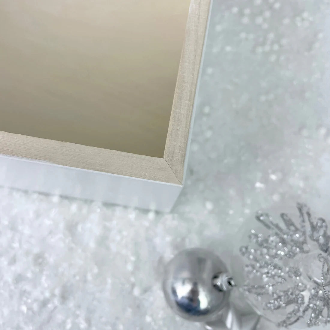 Personalised White Wooden Santa Sleigh Christmas Eve Box - 3 Sizes