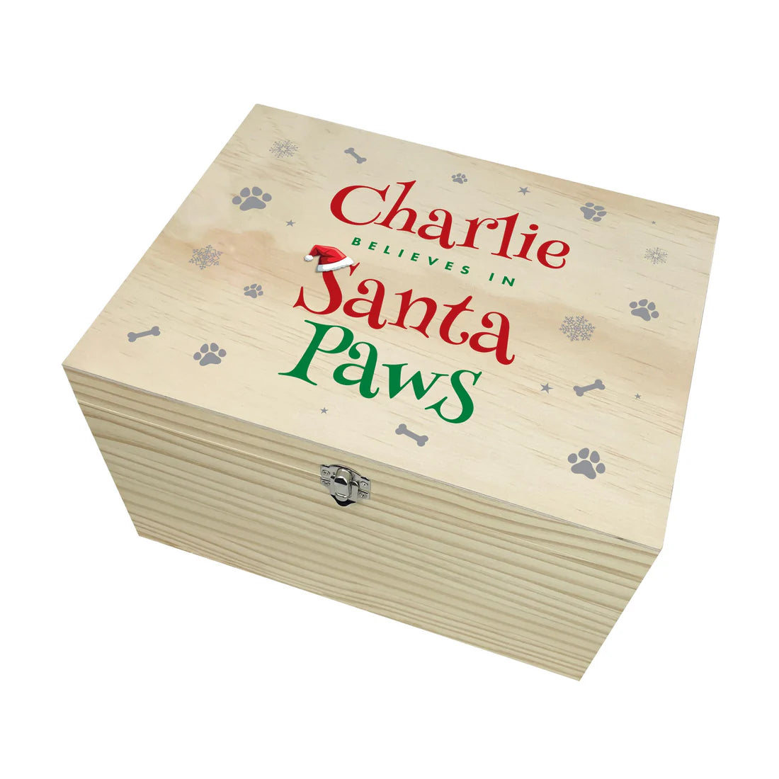 Personalised Santa Paws Pet Christmas Eve Box - 4 Sizes