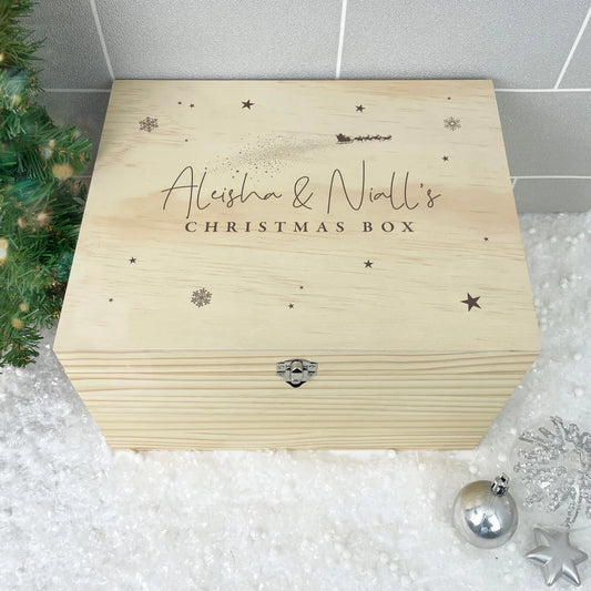 Personalised Couples Christmas Eve Box - 4 Sizes