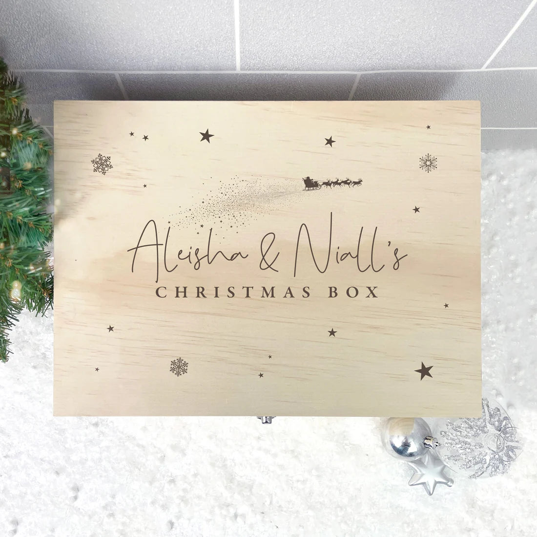 Personalised Couples Christmas Eve Box - 4 Sizes