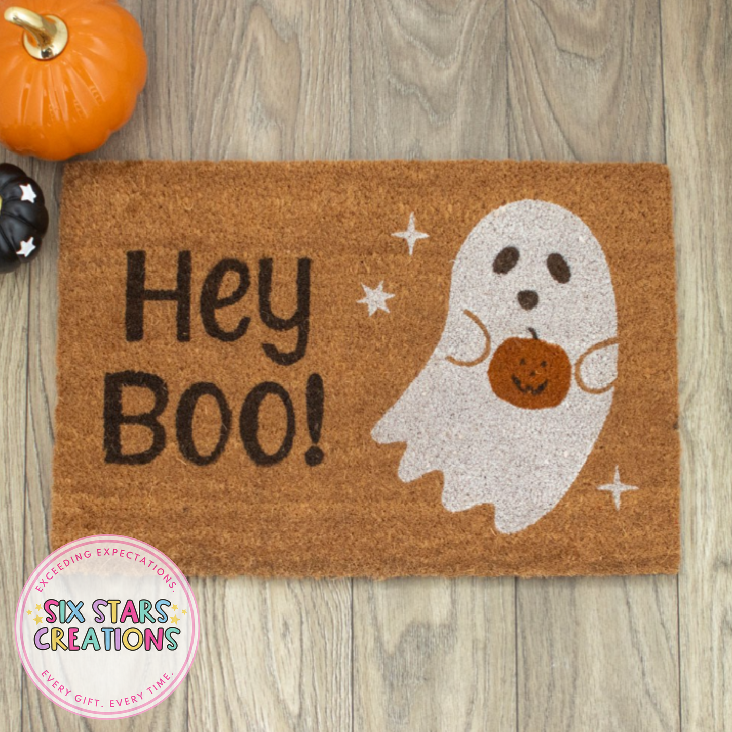 Hey Boo Ghost Doormat