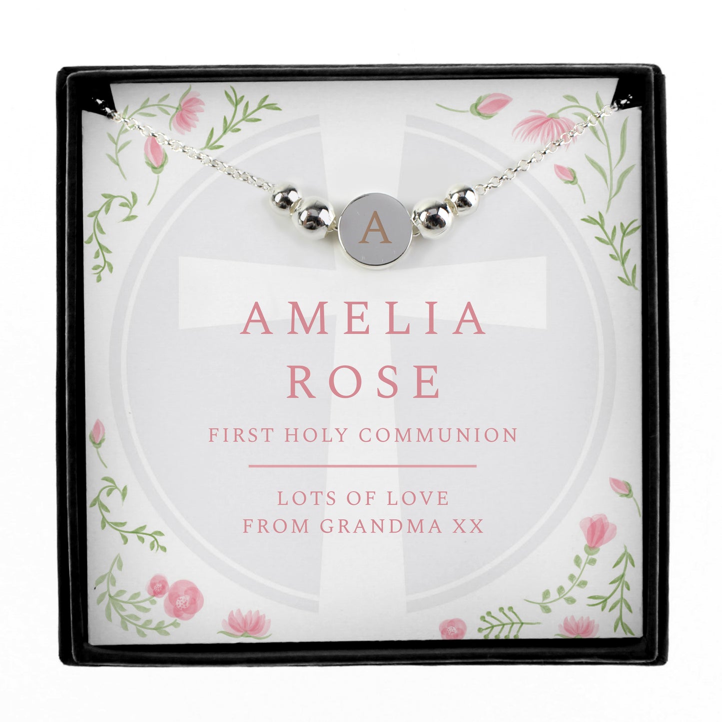 Personalised First Holy Communion Silver Plated Bracelet And Gift Box