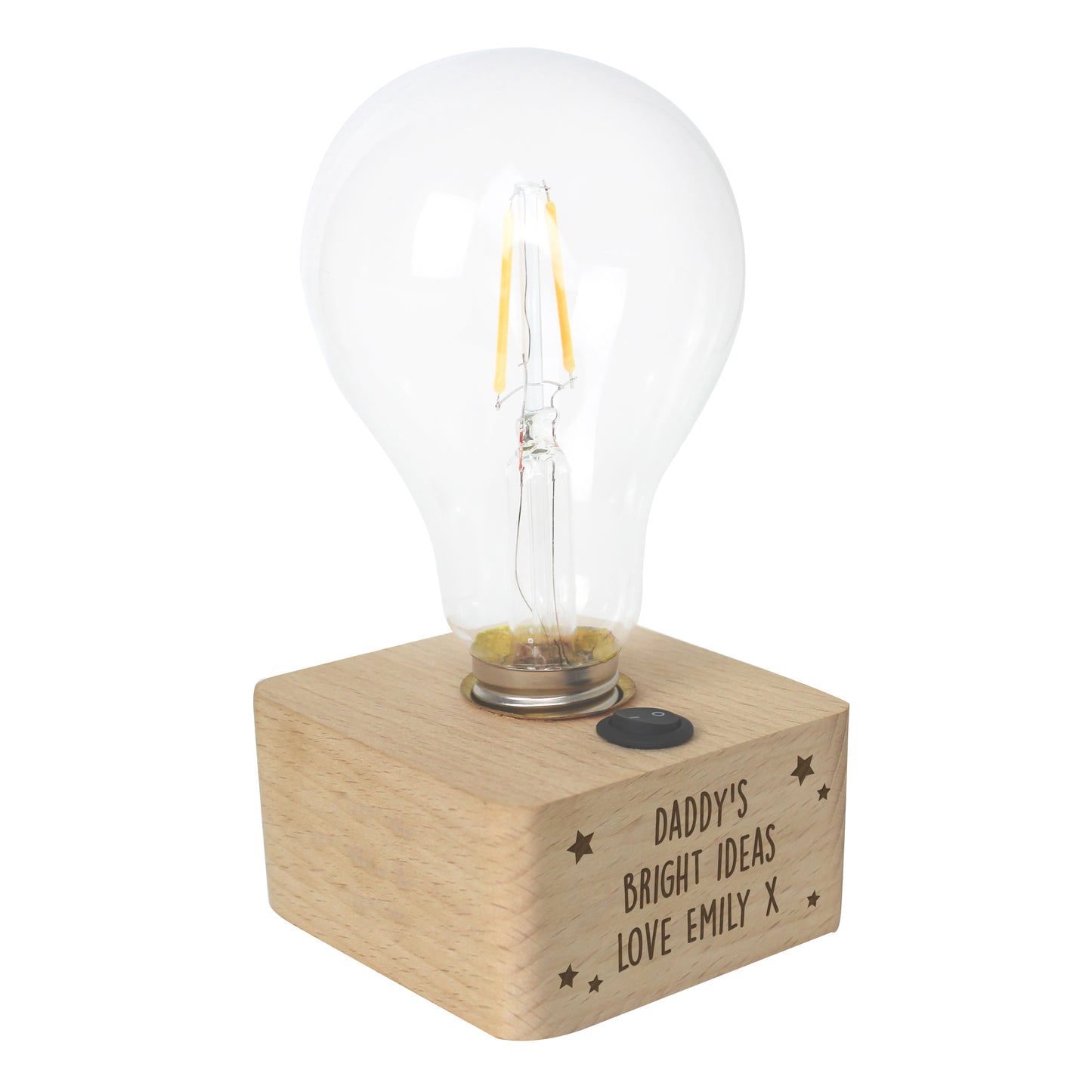 Personalised Father's Day LED Bulb Table Lamp