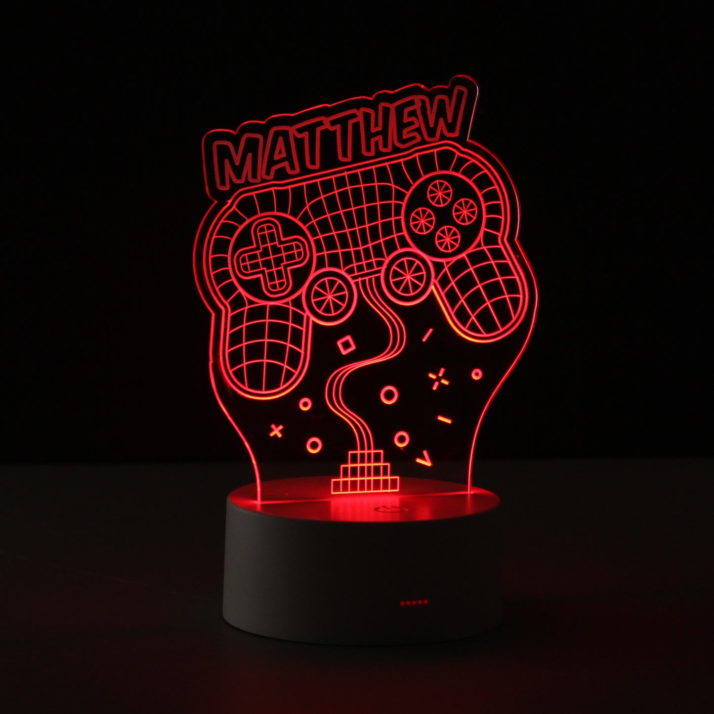 Personalised Gaming Controller LED Night Light