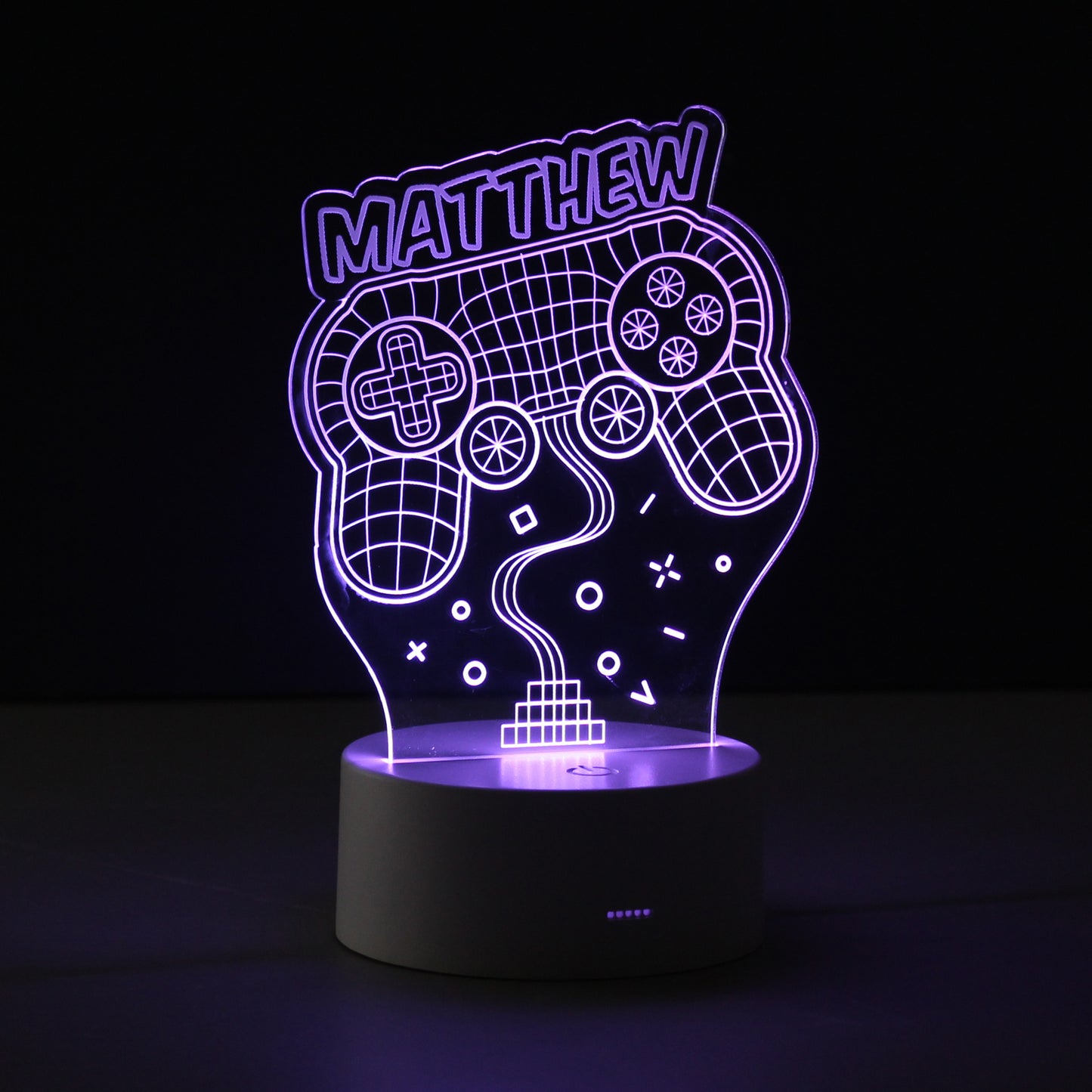 Personalised Gaming Controller LED Night Light