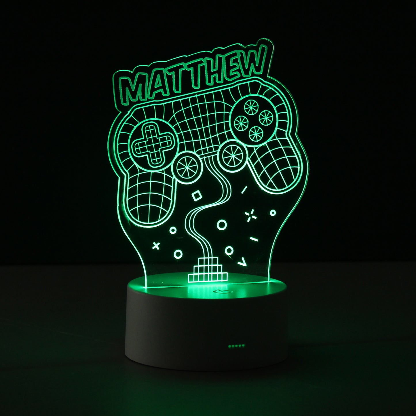 Personalised Gaming Controller LED Night Light
