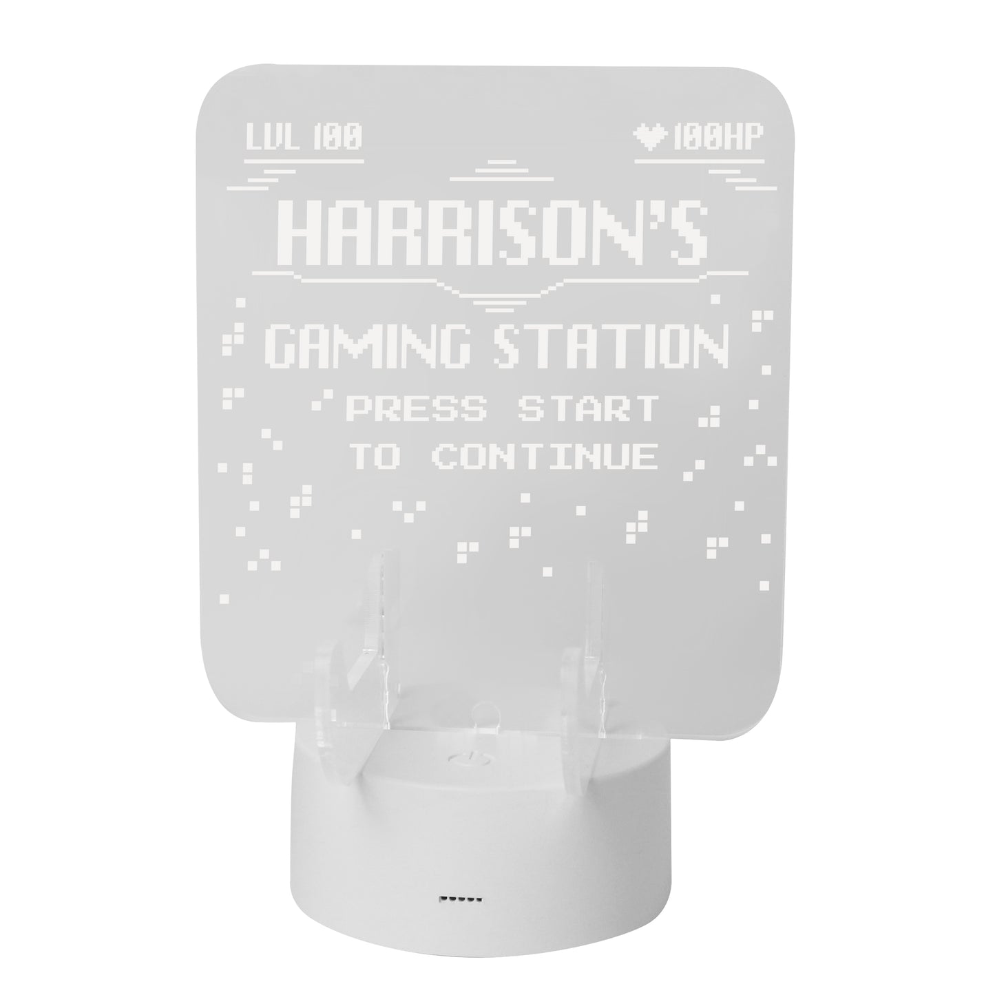 Personalised Gaming Controller Holder LED Light