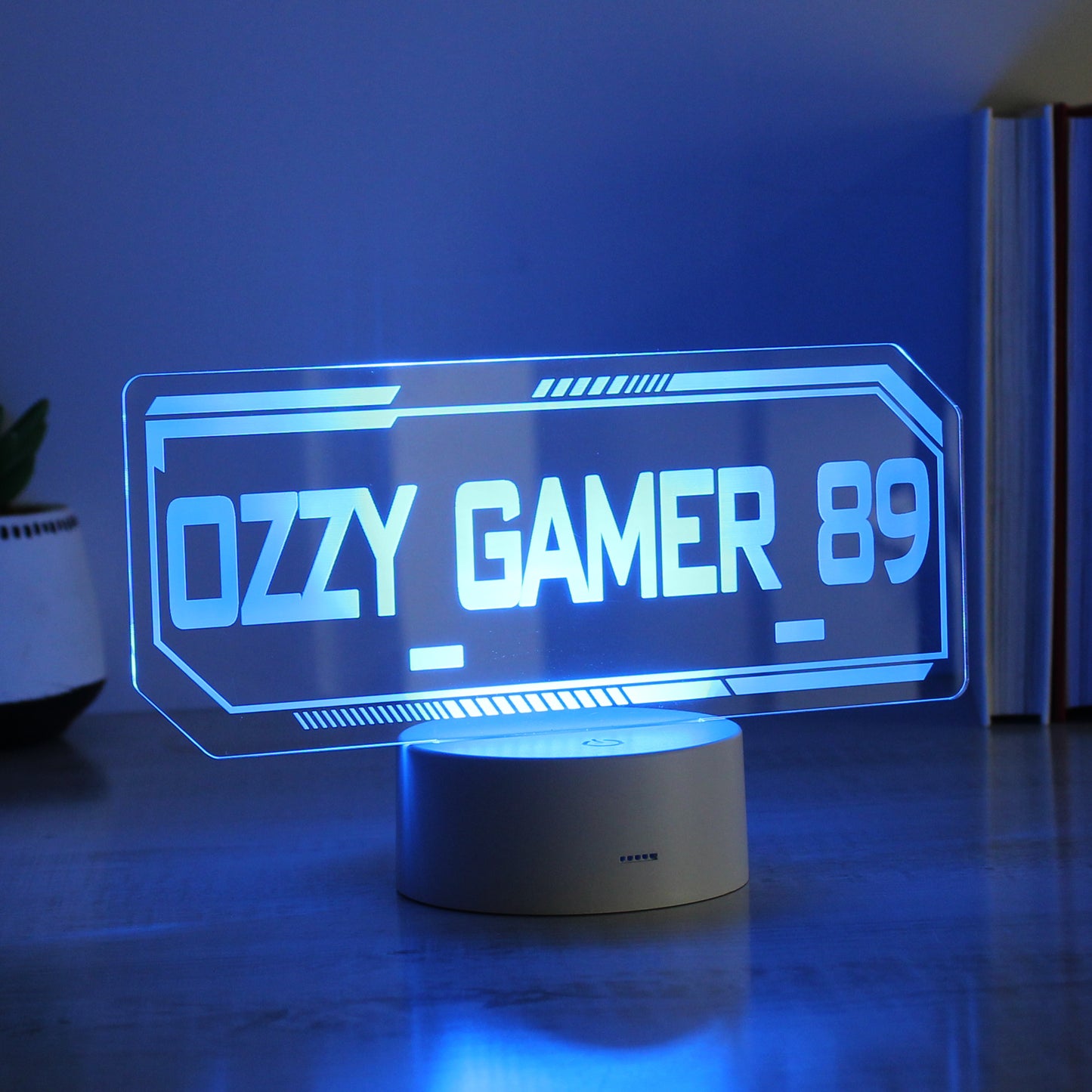 Personalised Gamer Tag LED Night Light