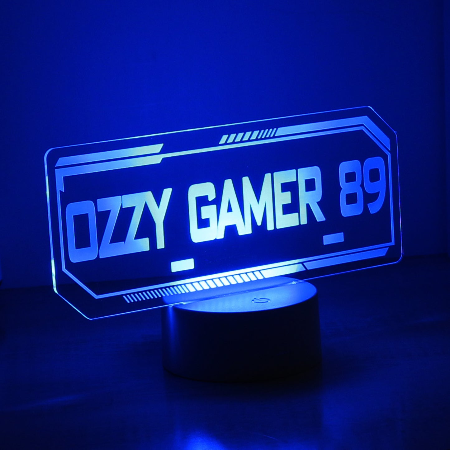 Personalised Gamer Tag LED Night Light