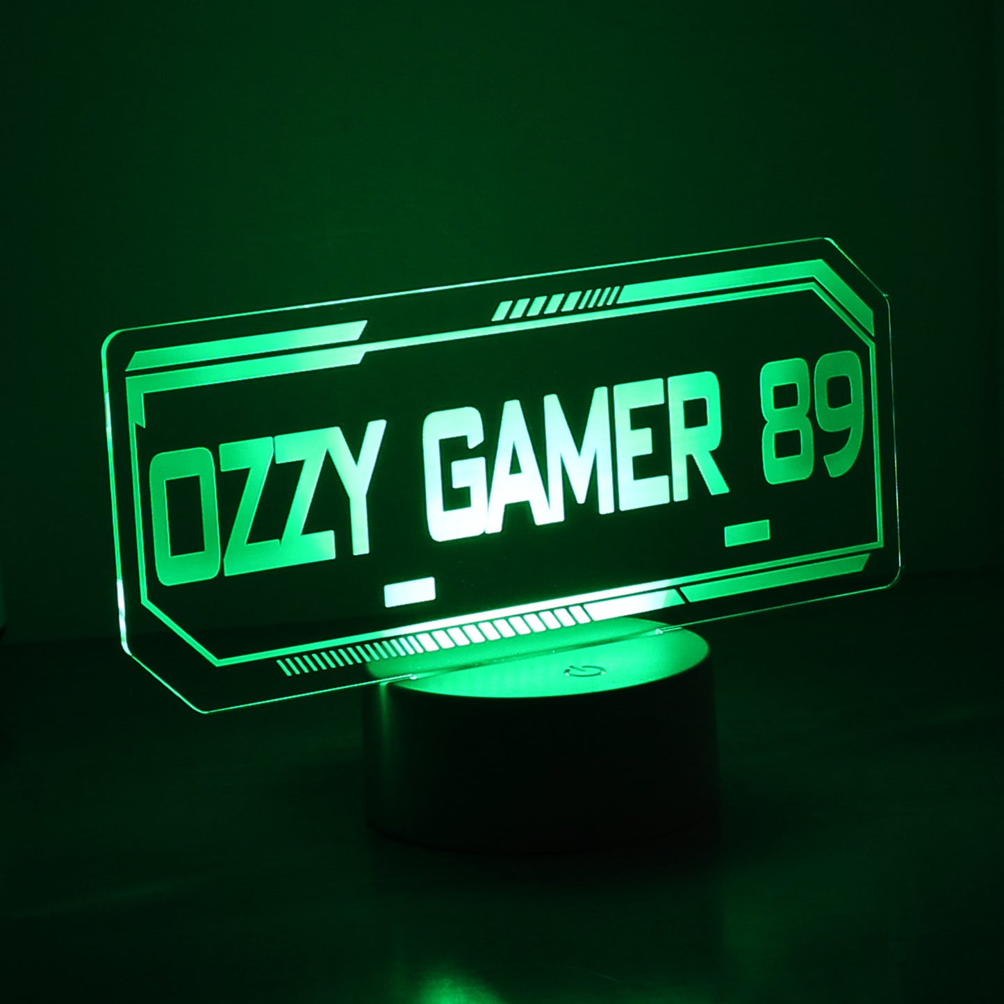 Personalised Gamer Tag LED Night Light
