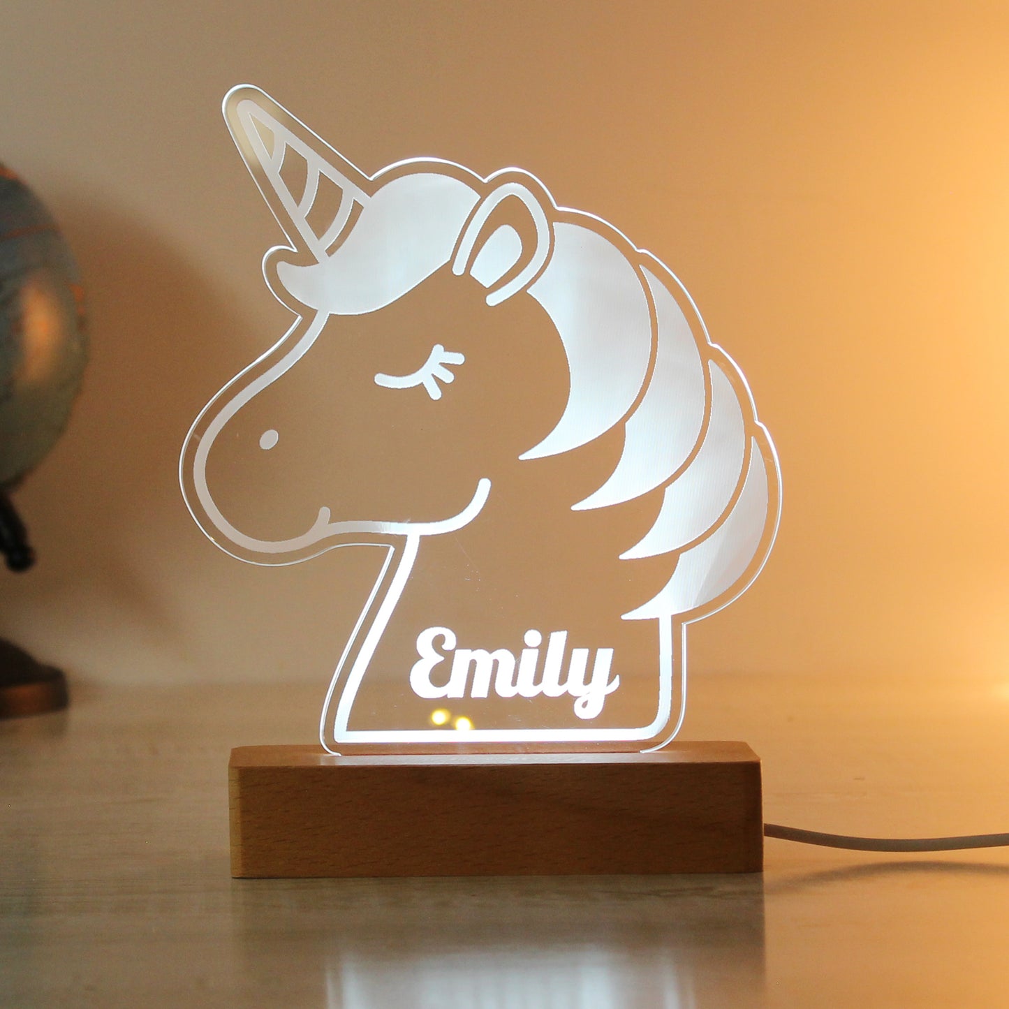 Personalised Unicorn LED Light