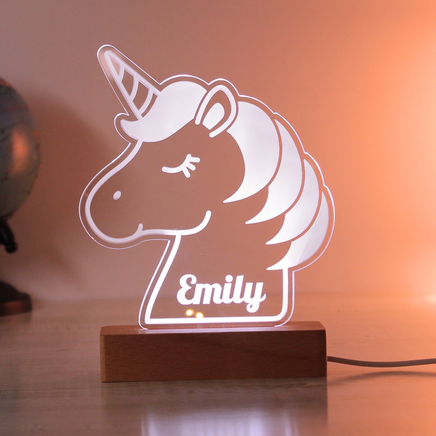 Personalised Unicorn LED Light