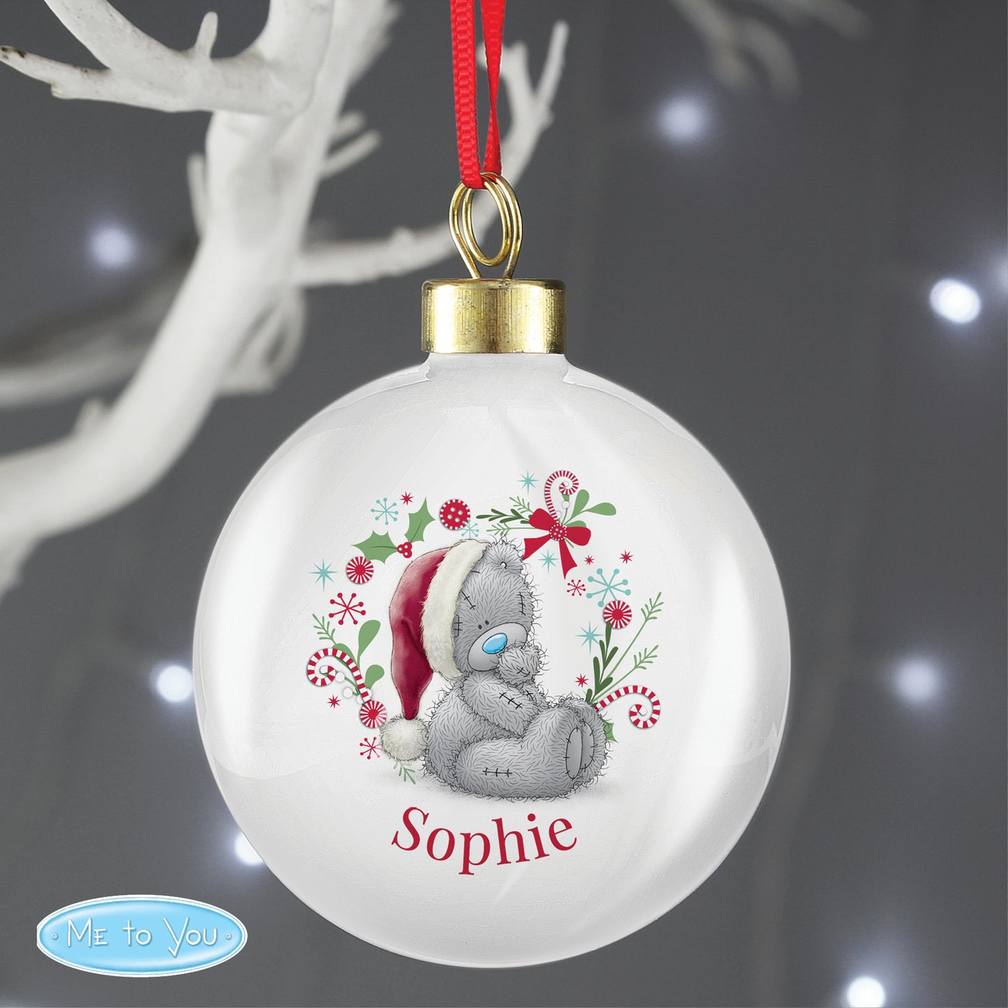 Personalised Me To You Tatty Bear Christmas Bauble