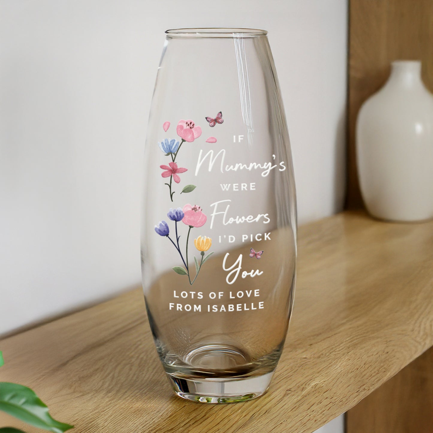 Personalised "Id Pick You" Bullet Vase