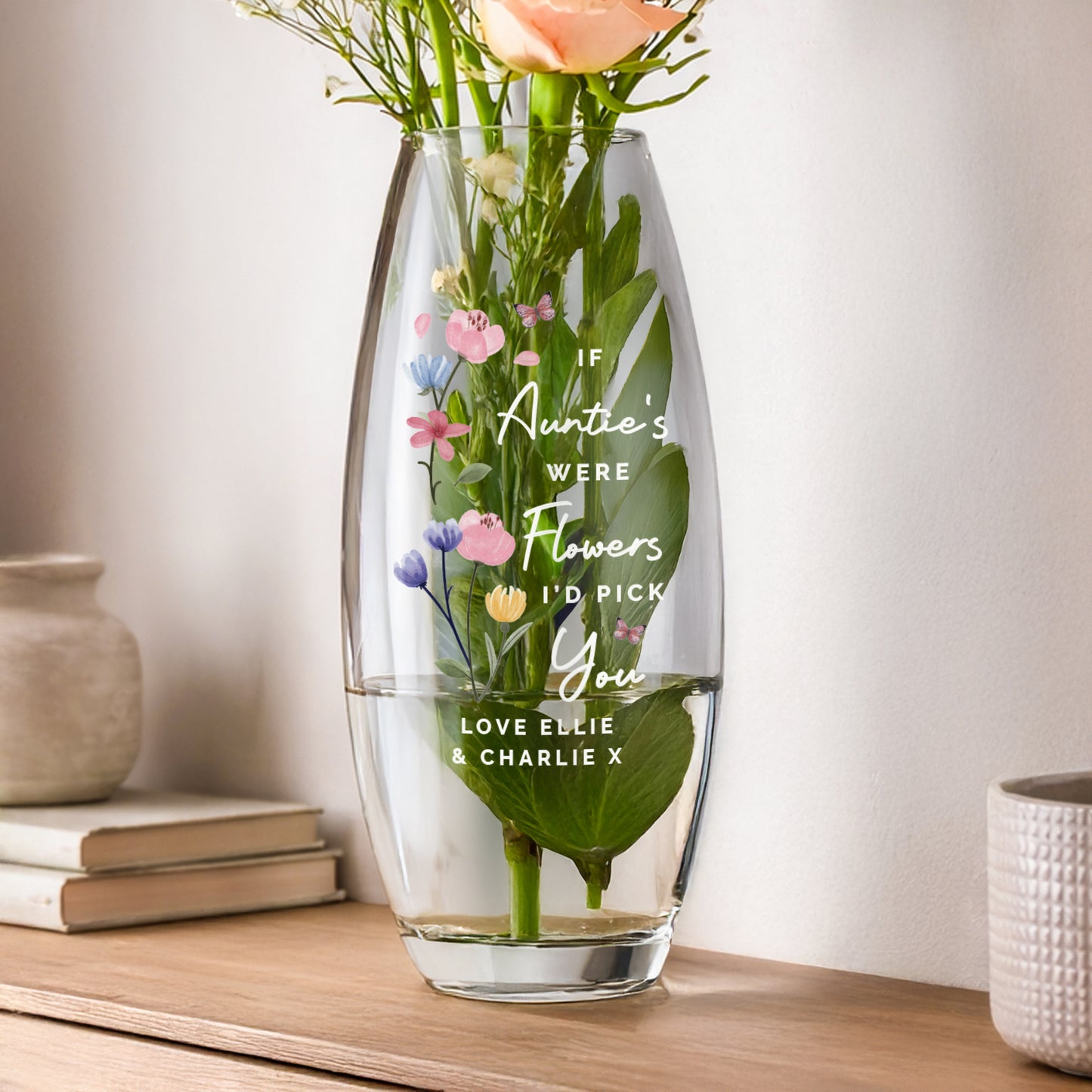 Personalised "Id Pick You" Bullet Vase