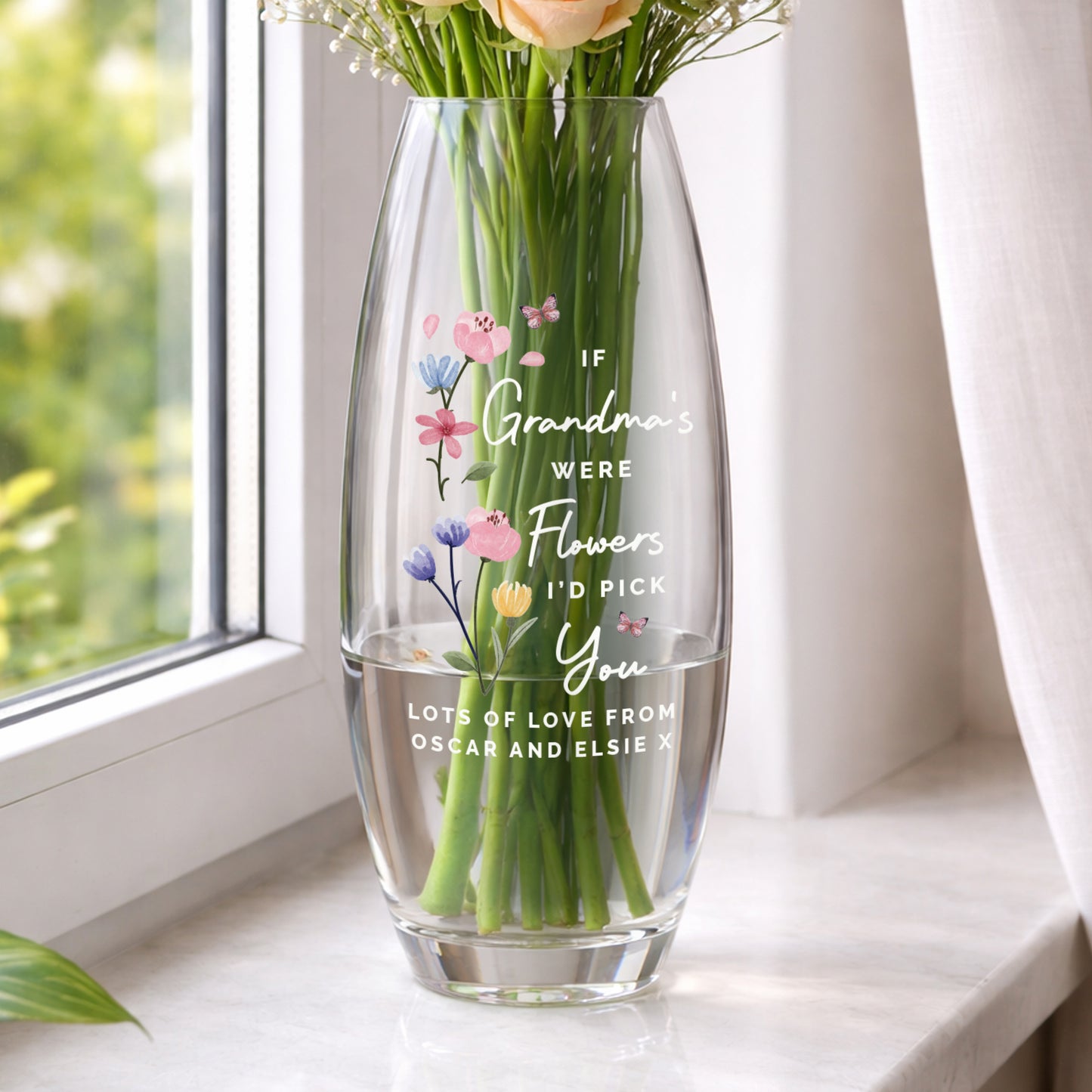 Personalised "Id Pick You" Bullet Vase