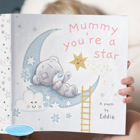 Personalised Tiny Tatty Teddy Mummy You're A Star, Poem Book