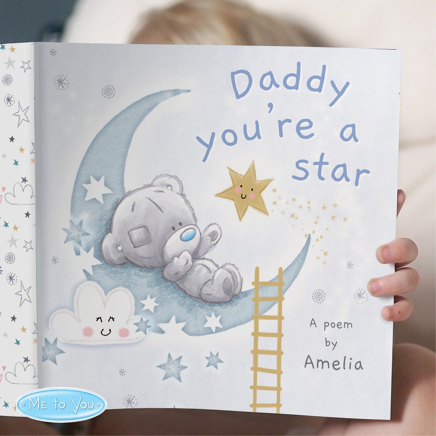 Personalised Tiny Tatty Teddy 'Daddy You're A Star' Father's Day Poem Book