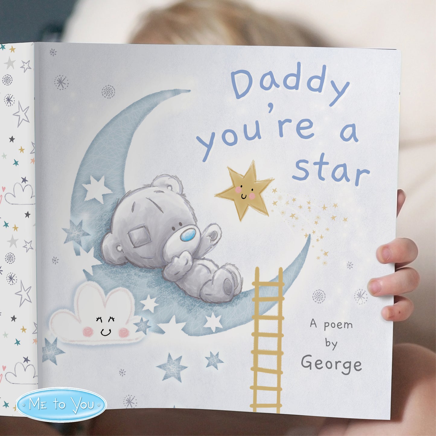 Personalised Tiny Tatty Teddy 'Daddy You're A Star' Father's Day Poem Book