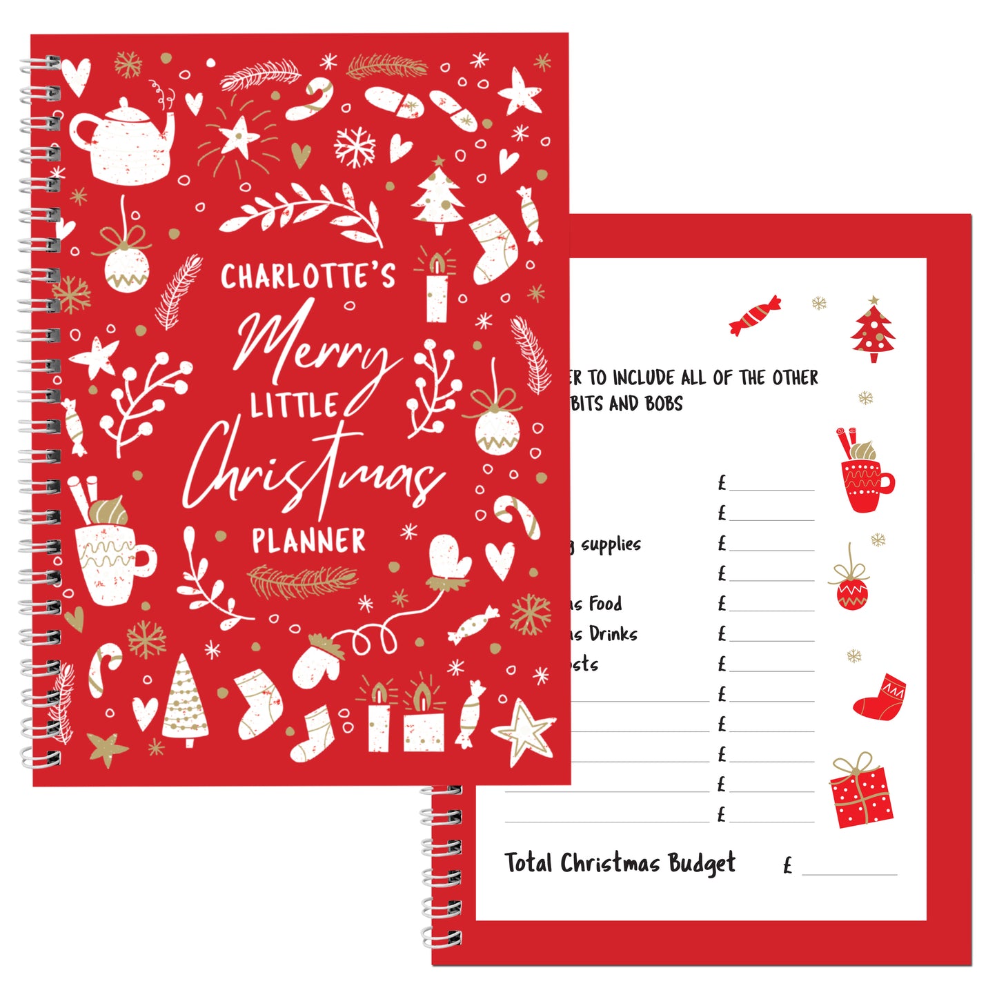 Personalised Christmas Planner