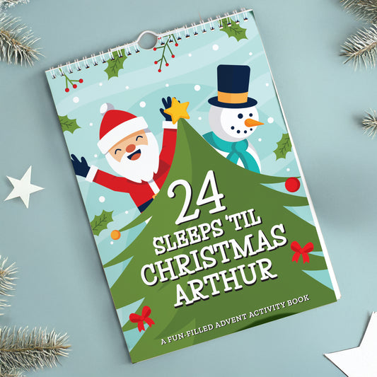 Personalised '24 Sleeps' Kids Activity Advent Calendar