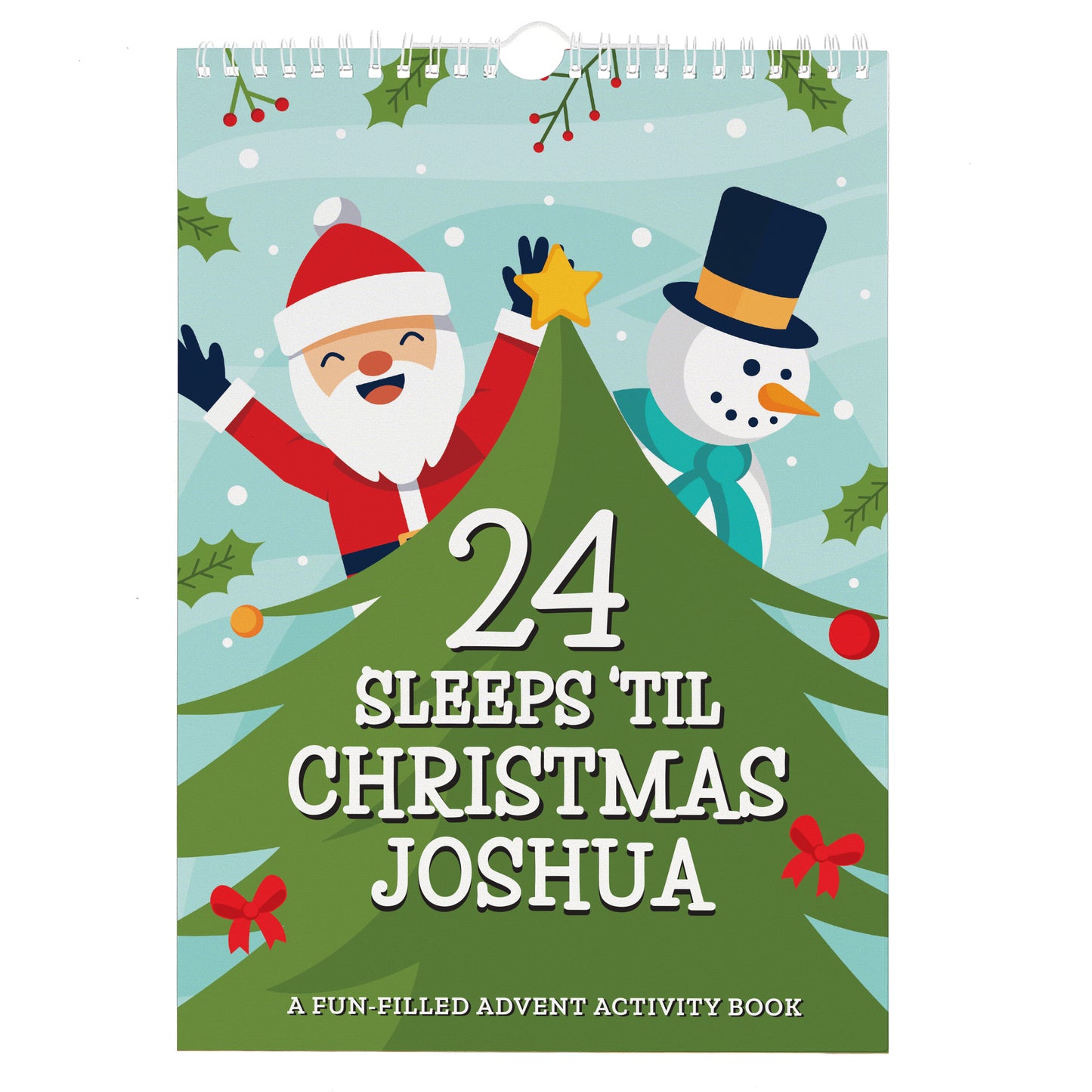 Personalised '24 Sleeps' Kids Activity Advent Calendar