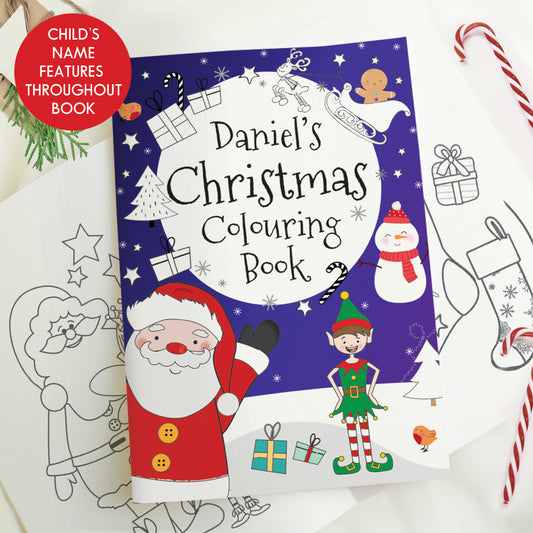 Personalised Christmas Colouring Book – Stocking Filler