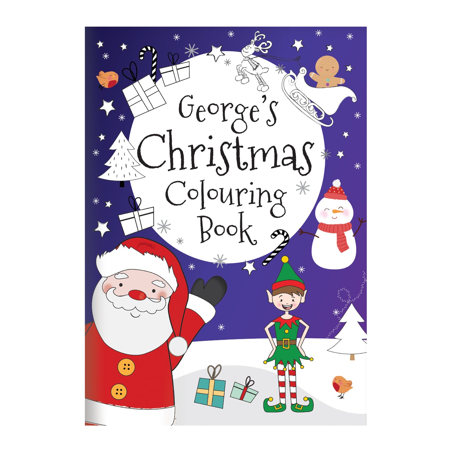 Personalised Christmas Colouring Book – Stocking Filler