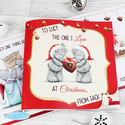 Personalised Me To You The One I Love At Christmas Poem Book