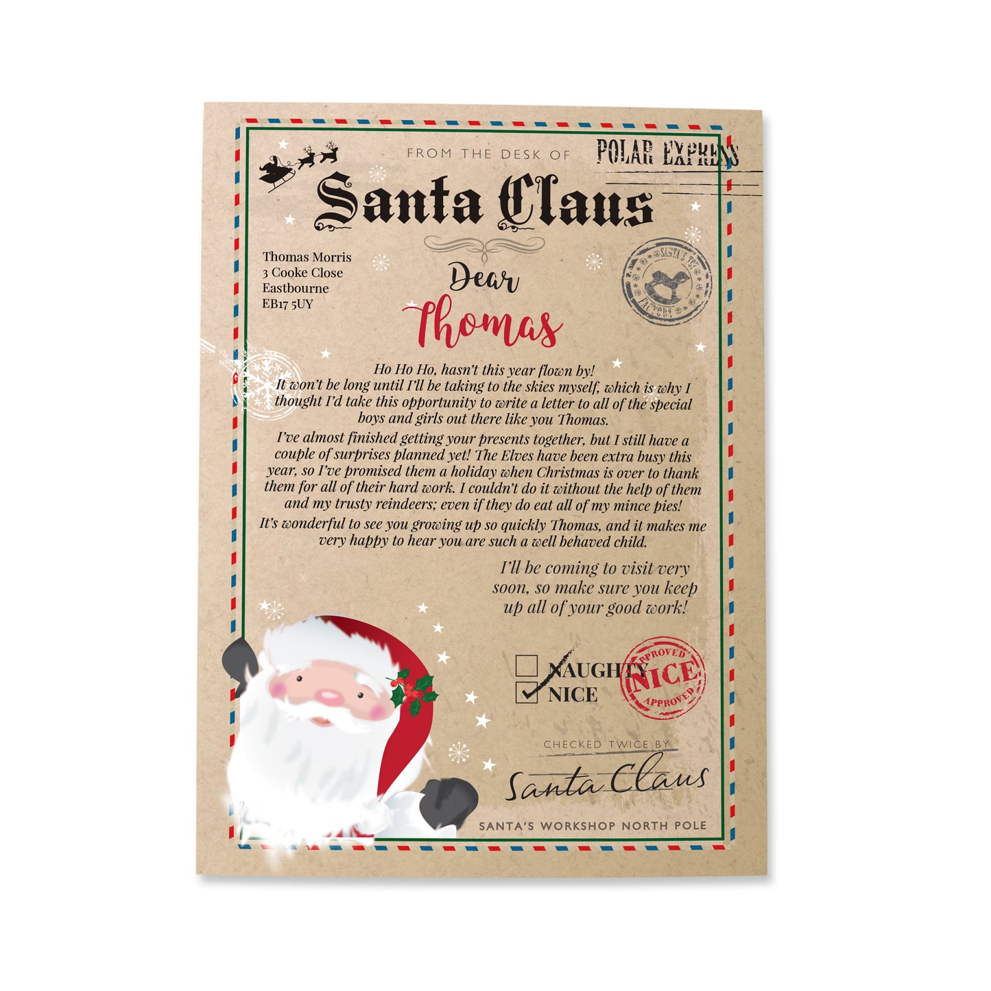 Personalised Letter From Santa